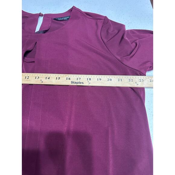 Susan Graver Liquid Knit 2 in 1 Open Cardigan Tank Burgundy Stretch XL  
Party - Picture 7 of 10